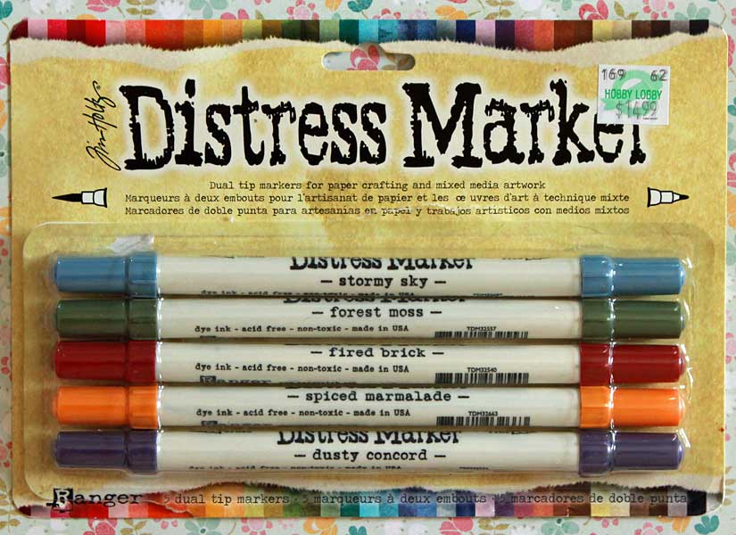 Tim Holtz Distress Crayons Color Chart