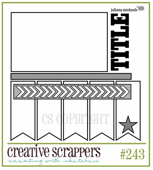 Creative Scrappers sketch 243 by Juliana Michaels
