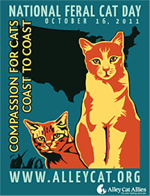 National Feral Cat Day 2011 poster