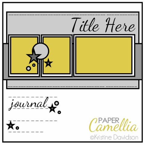 Paper Camellia sketch