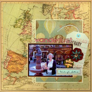 Wanderlust, a layout based on a sketch at www.twistedsketches.com