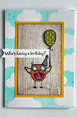 Who's having a birthday? card