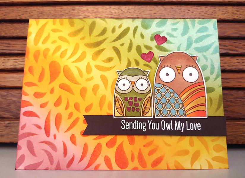 Sending owl my love card by Janice Daquila-Pardo