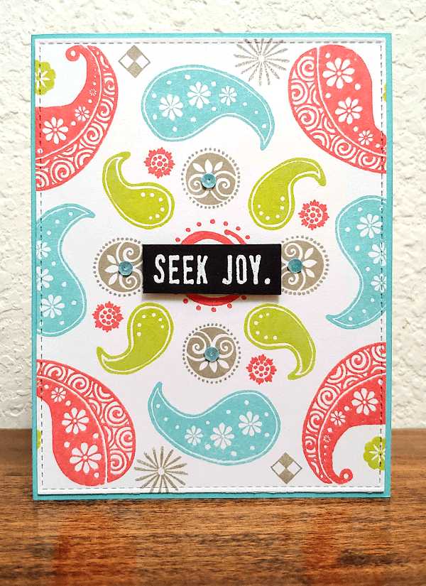 Seek joy card by Janice Daquila-Pardo